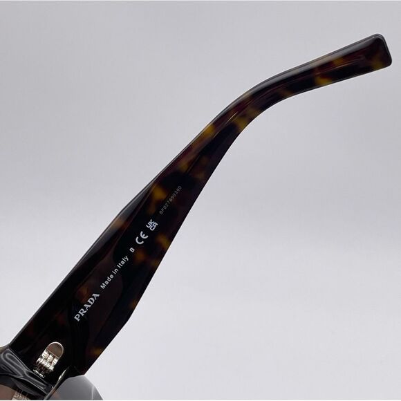 BRAND NEW PRADA PR06YS 2AU8C1 Tortoise/ Dark Brown Unisex Sunglasses - Picture 3 of 10